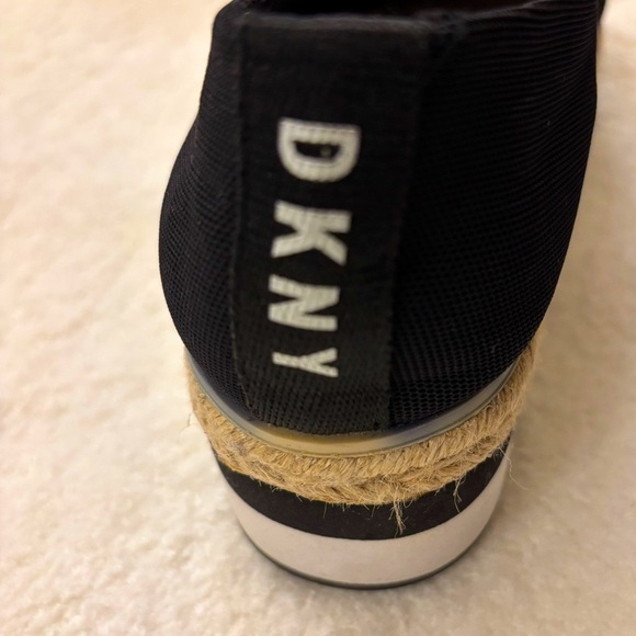 DKNY Black Slip-On Sneakers for Women, Dkny lior platform espadrilles size 7,5 - Picture 4 of 15